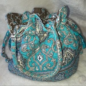 Vera Bradley Drawstring Bag Totally Turq